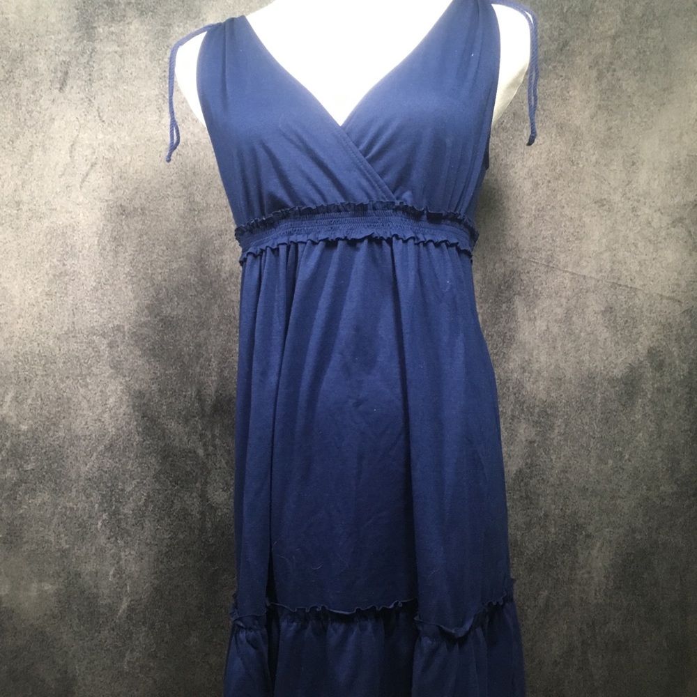 Dark Blue Cotton Sundress from LOFT